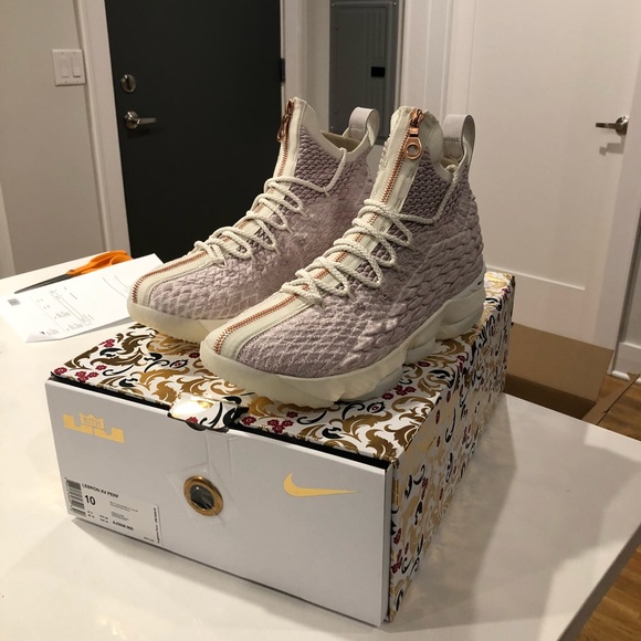 Kith x Nike Lebron 15 XV size 10 - Rose Gold - Picture 1 of 4
